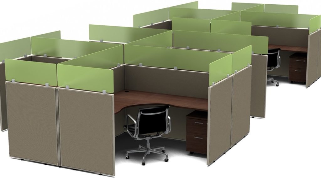 Admin Cubicles FABRIC Stackers